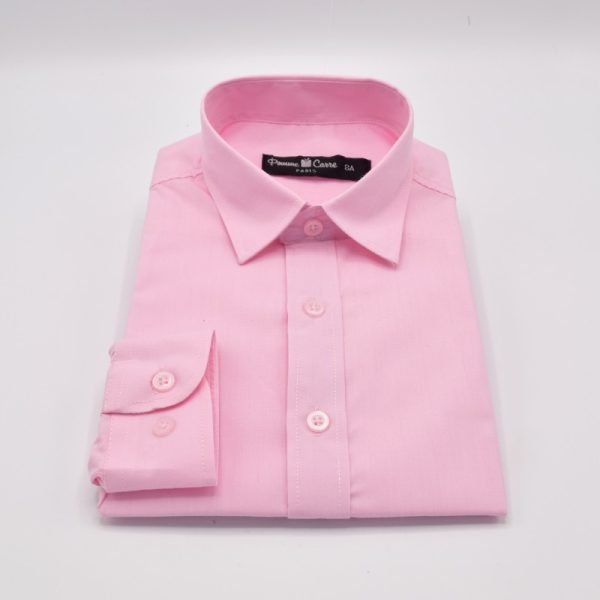 Roze Overhemd Normale Mouwlengte Slanke Pasvorm