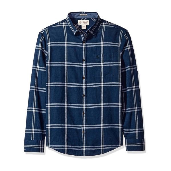 Sleeve Linen Blend Caro Pane Shirt - Afbeelding 2