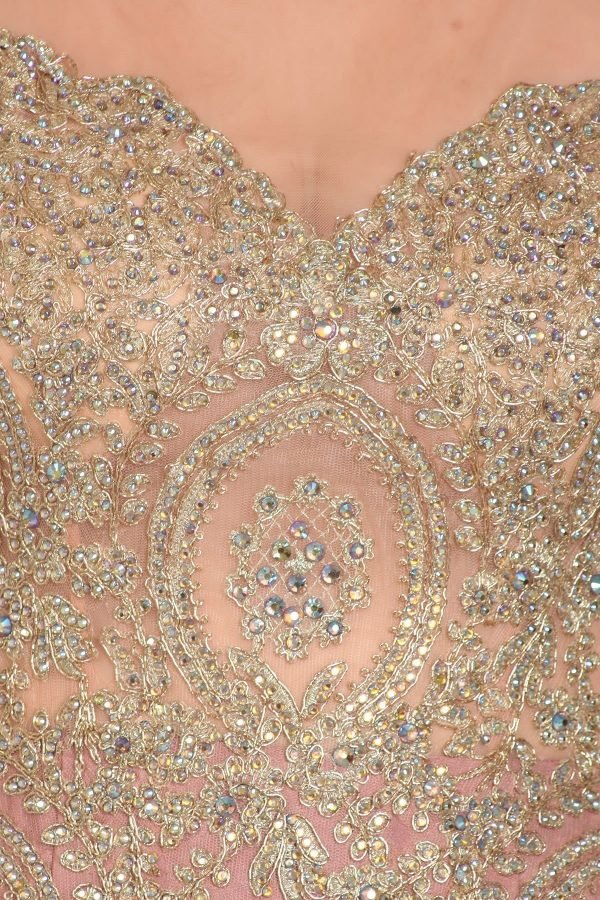 Verleidelijke Jersey Jewel Neckline Zeemeermin Avondjurken Met Staaflijst - Afbeelding 25