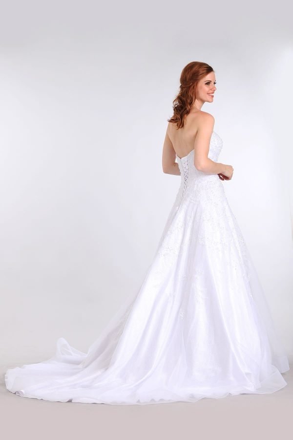 Lace, Sweetheart Bruidsjurk In Een A-lijn Stijl - Afbeelding 4