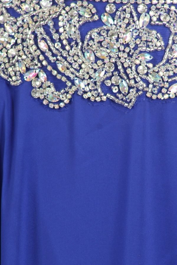 Mouwloze Zeemeerminjurk Met Geborduurde Details - Afbeelding 9