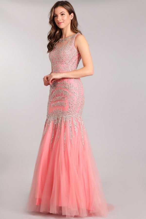 Gorgeous Tulle Halter Neckline Mermaid - Afbeelding 4